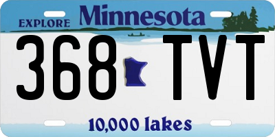 MN license plate 368TVT