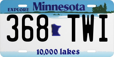 MN license plate 368TWI