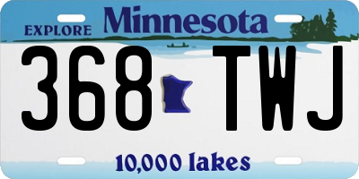 MN license plate 368TWJ