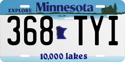 MN license plate 368TYI