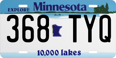 MN license plate 368TYQ