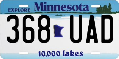 MN license plate 368UAD