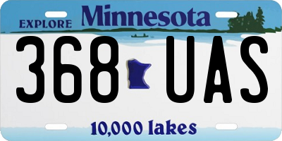 MN license plate 368UAS