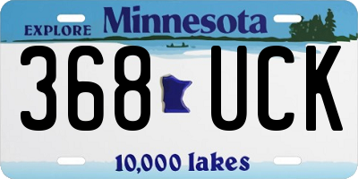 MN license plate 368UCK