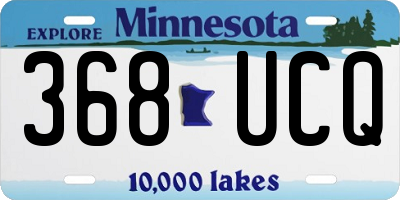 MN license plate 368UCQ