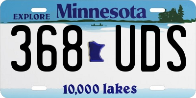 MN license plate 368UDS