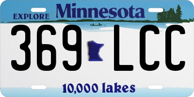 MN license plate 369LCC