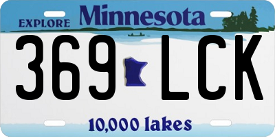 MN license plate 369LCK