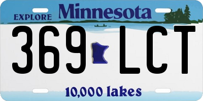 MN license plate 369LCT