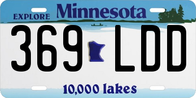 MN license plate 369LDD