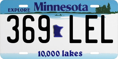 MN license plate 369LEL