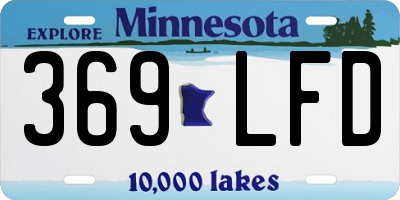 MN license plate 369LFD