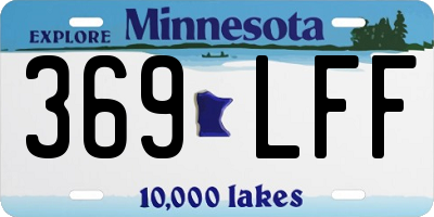 MN license plate 369LFF