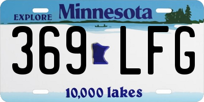 MN license plate 369LFG