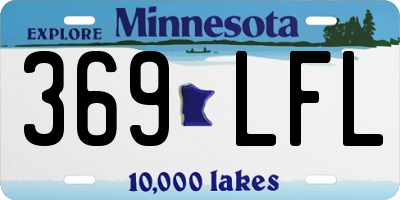 MN license plate 369LFL