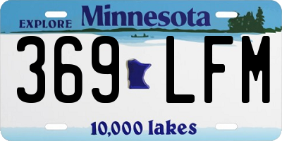 MN license plate 369LFM