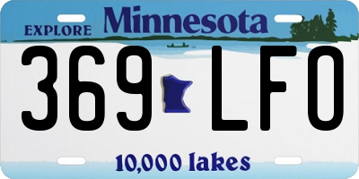 MN license plate 369LFO