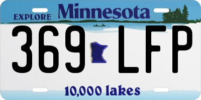 MN license plate 369LFP