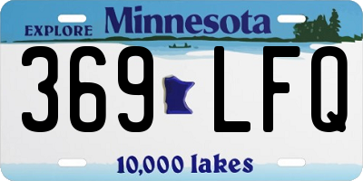 MN license plate 369LFQ