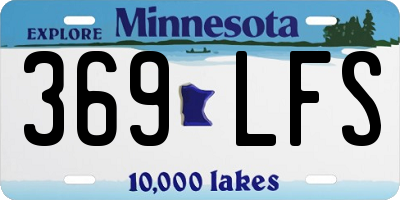 MN license plate 369LFS