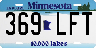 MN license plate 369LFT