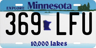 MN license plate 369LFU