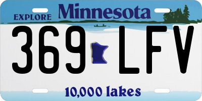 MN license plate 369LFV