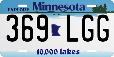MN license plate 369LGG