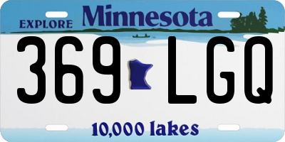 MN license plate 369LGQ