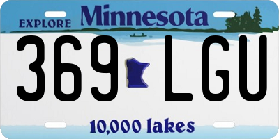 MN license plate 369LGU