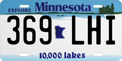 MN license plate 369LHI