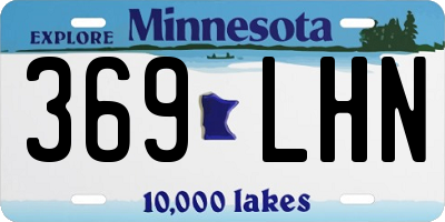 MN license plate 369LHN