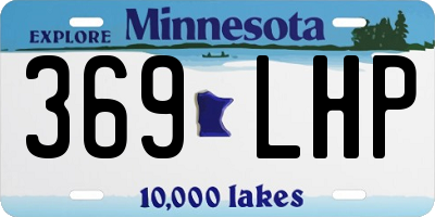 MN license plate 369LHP