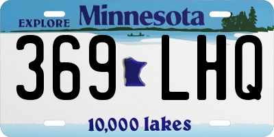 MN license plate 369LHQ