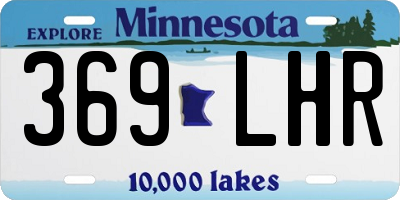 MN license plate 369LHR