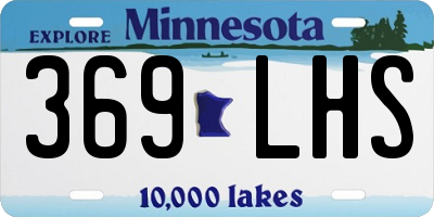MN license plate 369LHS