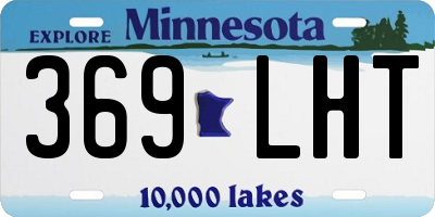 MN license plate 369LHT