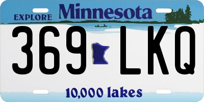 MN license plate 369LKQ