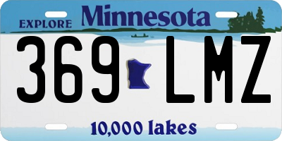 MN license plate 369LMZ