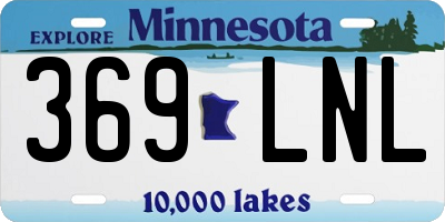 MN license plate 369LNL