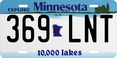 MN license plate 369LNT