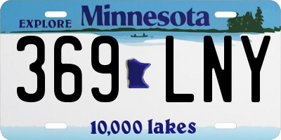 MN license plate 369LNY