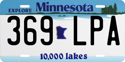 MN license plate 369LPA