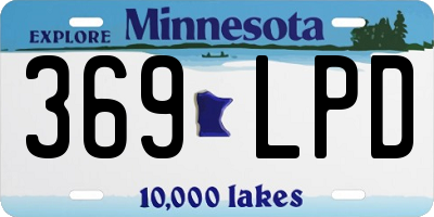 MN license plate 369LPD