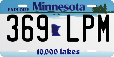 MN license plate 369LPM