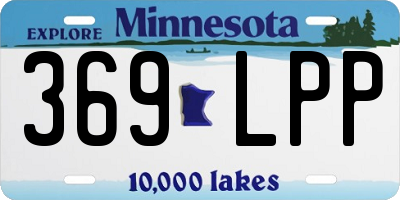 MN license plate 369LPP