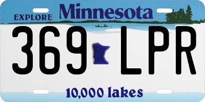 MN license plate 369LPR