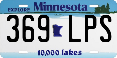 MN license plate 369LPS