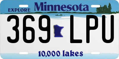 MN license plate 369LPU