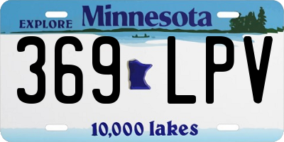 MN license plate 369LPV
